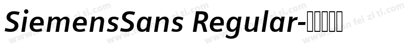 SiemensSans Regular字体转换